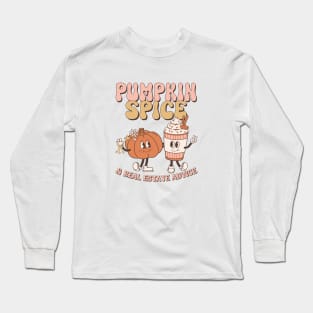 Real Estate Halloween Pumpkin Spice And Real Estate Advice Long Sleeve T-Shirt